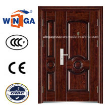 Puerta de acero resistente de la seguridad de la entrada de la venta popular (W-SZ-04)